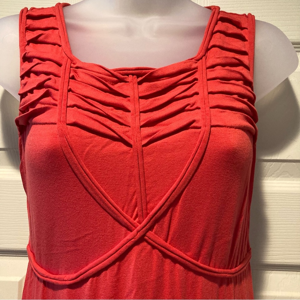 Max Studio Empire Waist Sleeveless Maxi Dress NWOT Women’s Size Small Red - Picture 2 of 5